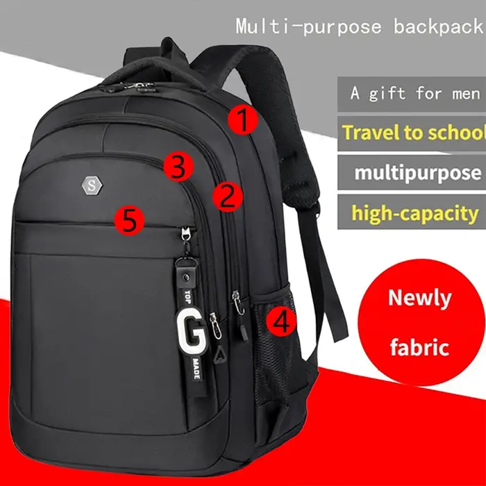 Sac à dos de voyage de grande capacité et durable