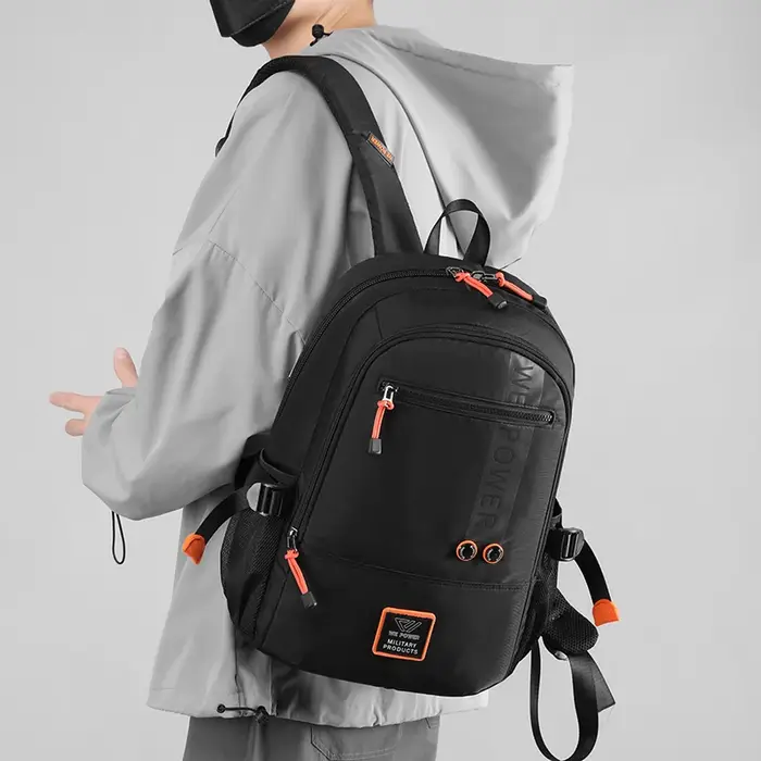 Mode décontracté hommes sacs à dos de haute qualité en Nylon tissu mâle sac à dos