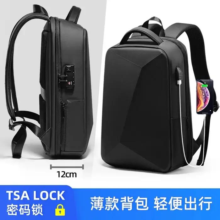 Noir ordinateur intelligent sacs pour ordinateur portable pour hommes sac à dos nouveau étanche étud