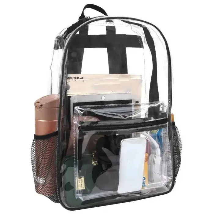 Sacs à dos transparents imperméables en PVC