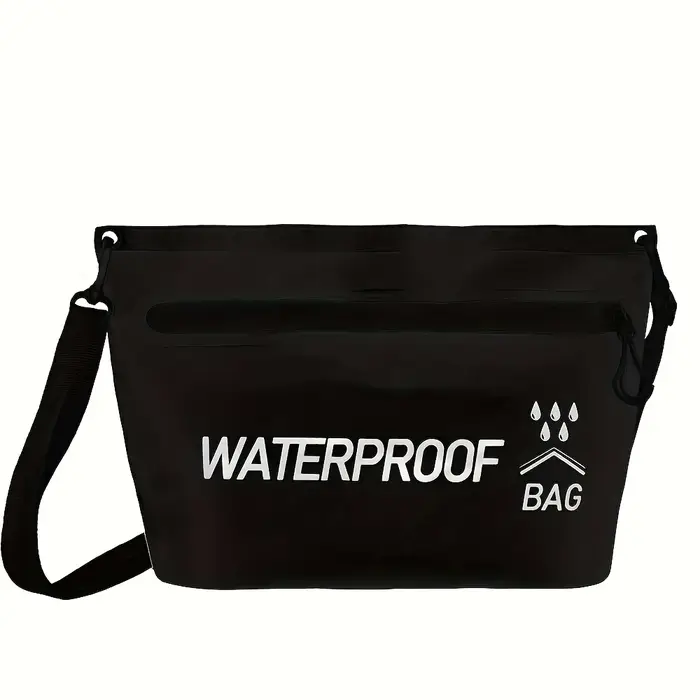 Sac étanche 5L, sac de transport durable avec fermeture éclair, sac flottant pour la natation, le ka