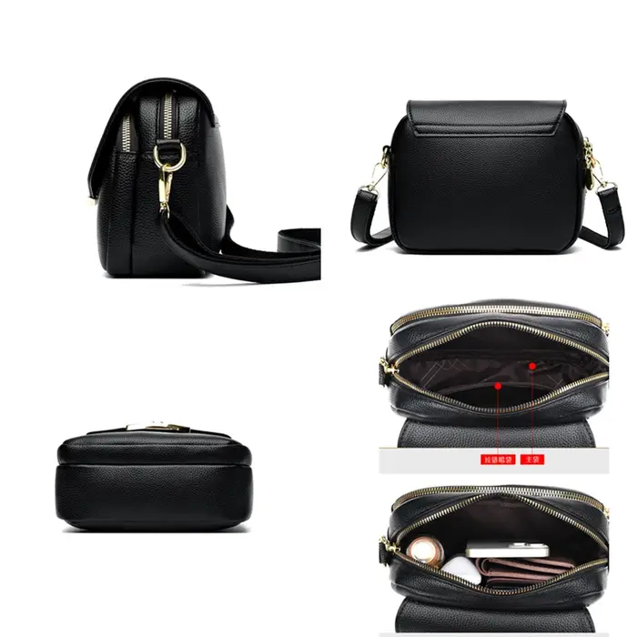 Sac messager en cuir de qualité pour femme