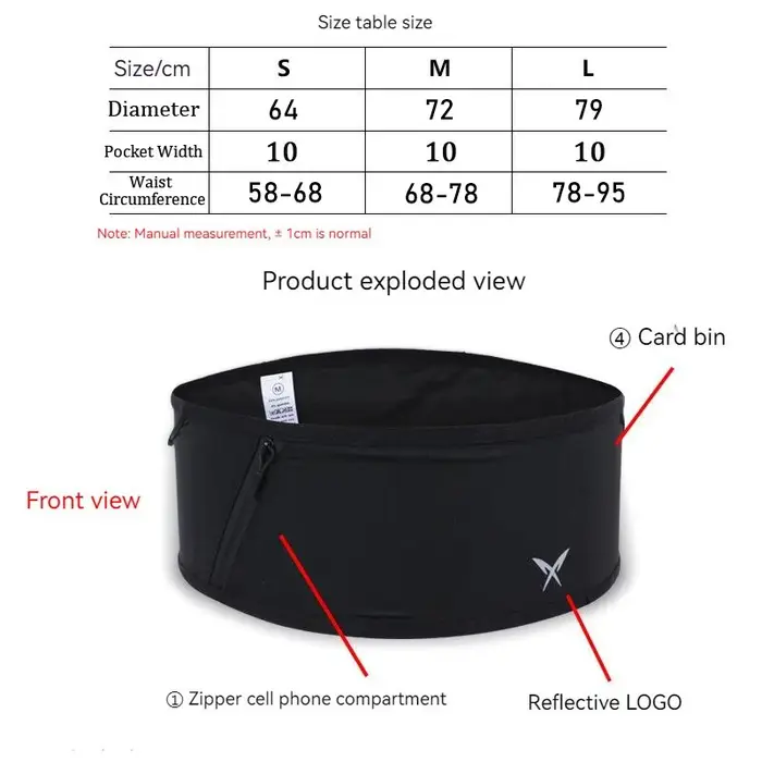 QUESHARK – sac banane léger pour hommes et femmes