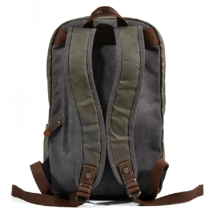 Sacs à dos en toile de cire d'huile imperméables pour hommes et femmes, sacs à dos vintage unisexes,