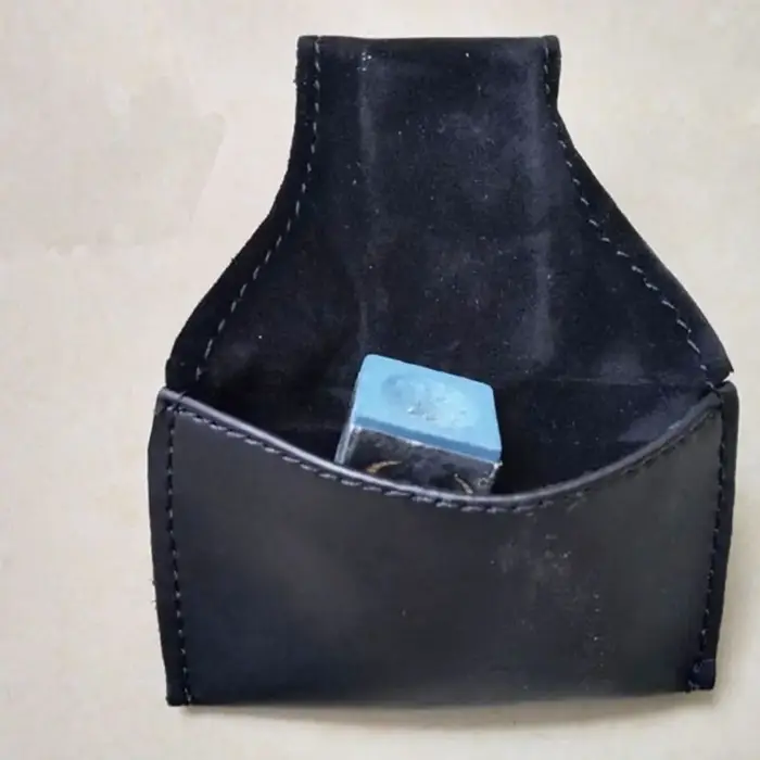 Pochette en PU pour craie de billard