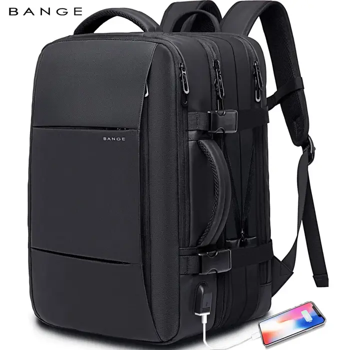 Sac à dos extensible BANGE pour ordinateur portable 17,3 pouces, imperméable, grande capacité, pour