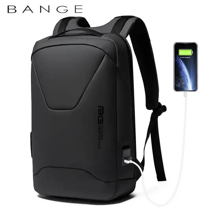 BANGE nouveaux hommes Anti-vol étanche sac à dos pour ordinateur portable 15.6 pouces travail quotid