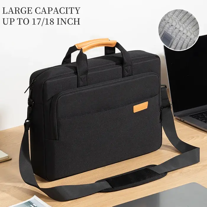 Sacoche pour ordinateur portable 15.6 pouces hommes bureau d'affaires mallette de travail pour MacBo