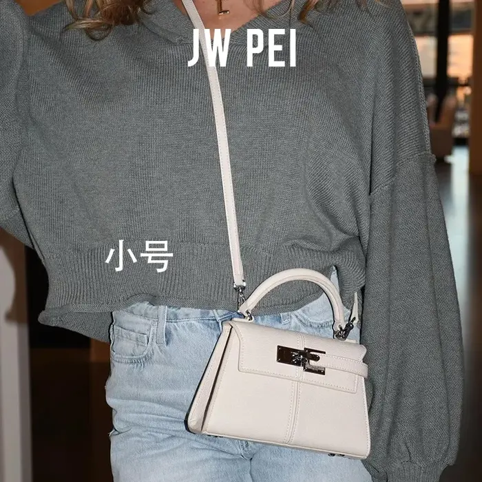 Sac à main Elise JW PEI pour femme, mini sac à main en cuir avec poignée supérieure, sac élégant pou