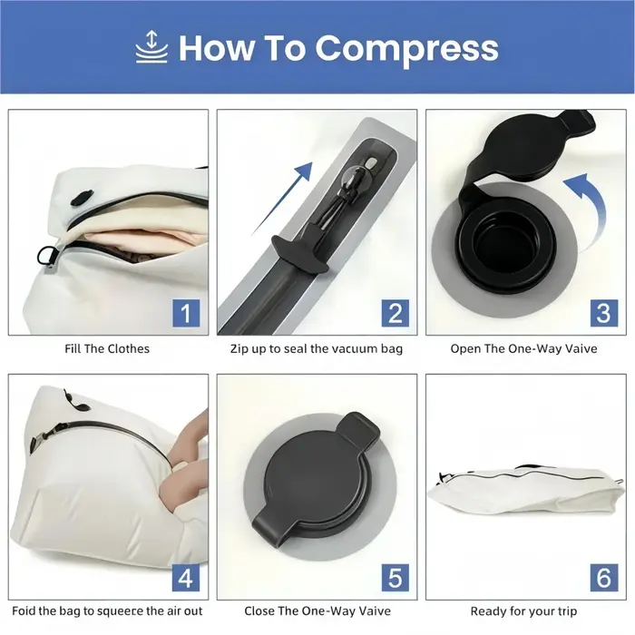 Sac de compression sous vide professionnel 17L