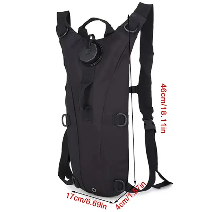 Sac à eau étanche 3L, sac à dos de sport de plein air