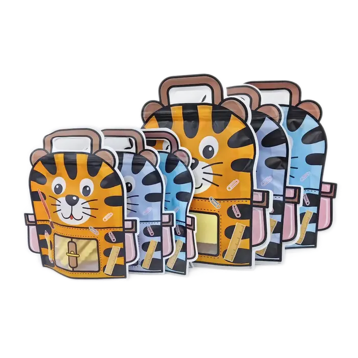 Sac à dos en forme de tigre avec animaux de dessin animé