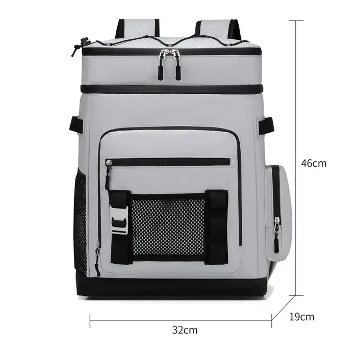 Sac à dos isotherme imperméable et anti-fuite à double bandoulière pour voyage