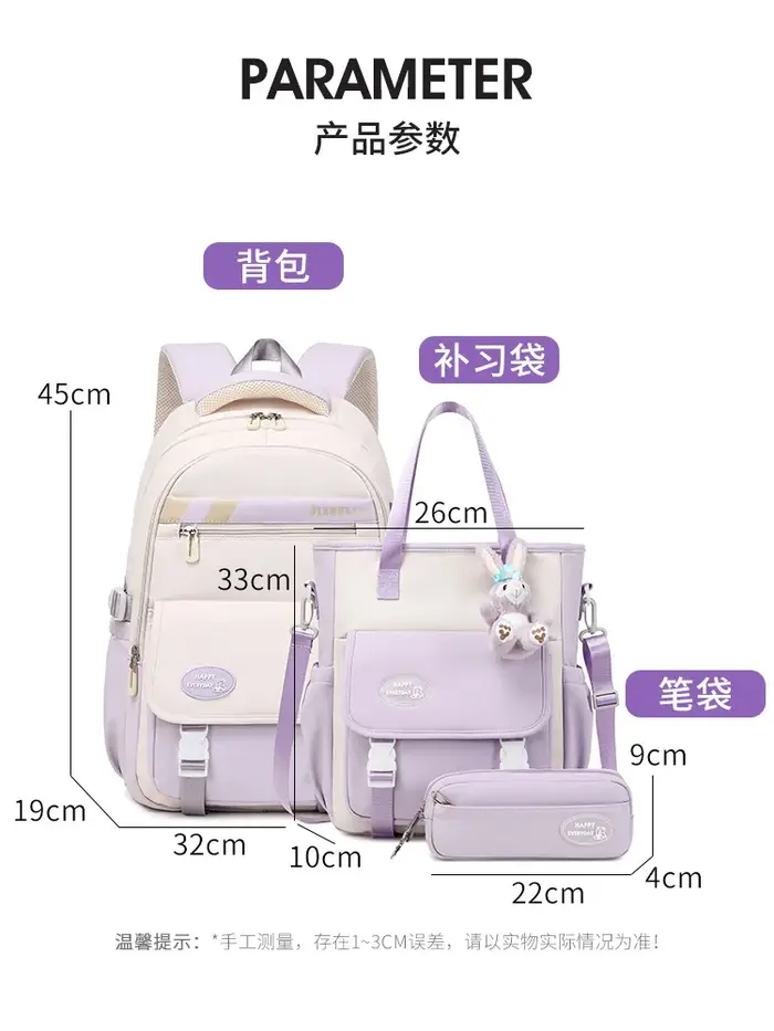 Sac à dos pour filles pour enfants d'école primaire