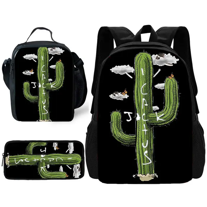 École enfant Cool populaire Jackboys Traviss Scotts sac à dos avec sacs à déjeuner