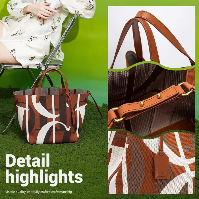 Sac fourre-tout coloré de grande capacité, artisanat exquis, sac de fête à la mode classique, nouvea