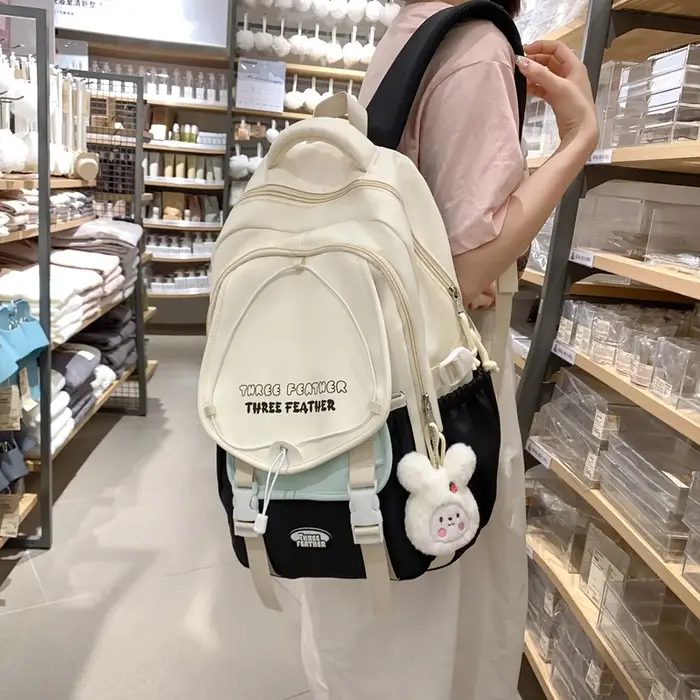 Sac à dos avec pendentif de dessin animé Ins de Style coréen