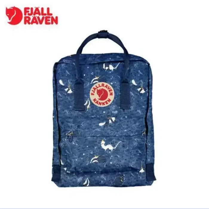 Sac à dos scolaire classique Fjallraven Kanken avec logo Arctic Fox pour hommes et femmes