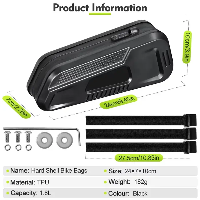 NEWBOLER Sac de vélo étanche pour cadre de vélo