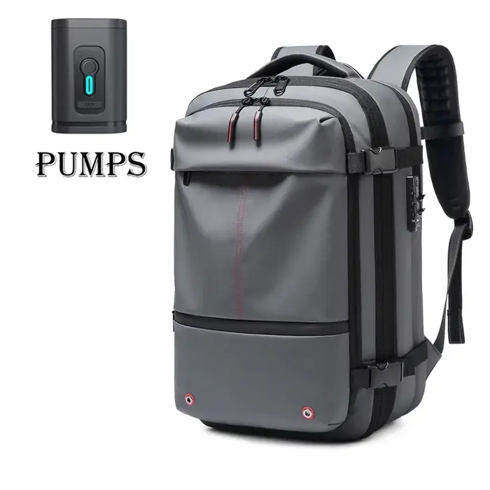 Sac à dos de voyage pour hommes sac à dos pour ordinateur portable à compression sous vide 17 pouces sac à dos d'école