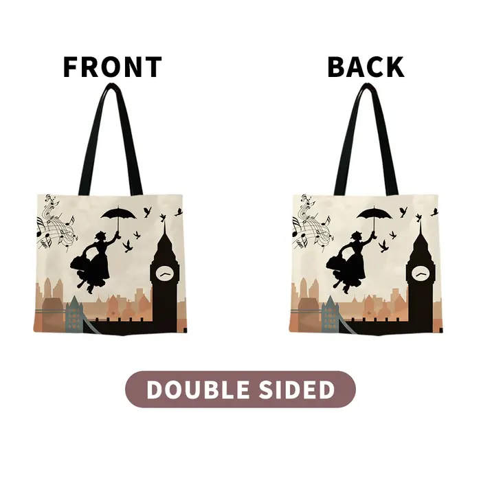 1pc Sac fourre-tout inspiré de la silhouette de Londres