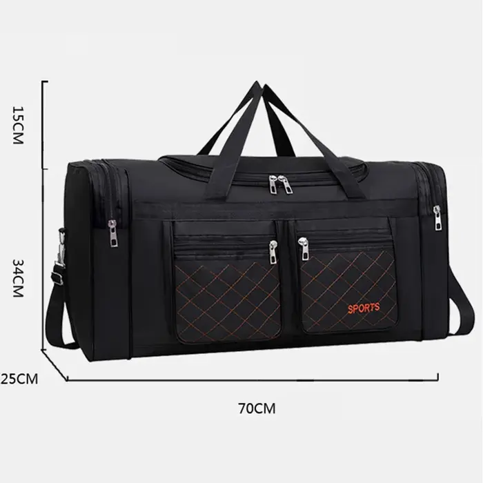 Sac polochon de voyage en nylon pour homme