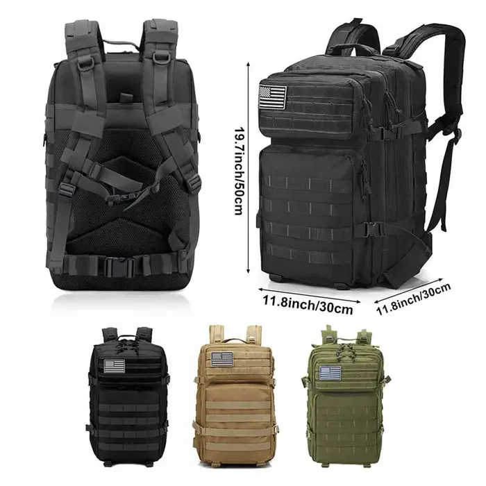 50L sac à dos tactique hommes voyage grande capacité sacs à dos