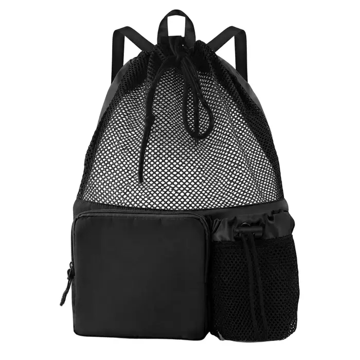 Sac à dos en maille respirante pour la plage, la piscine, la salle de sport, sac de sport léger à co