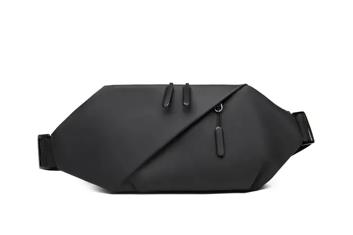 Sac de taille minimaliste pour hommes, en tissu PU, adapté aux sacs de taille de sports de plein air