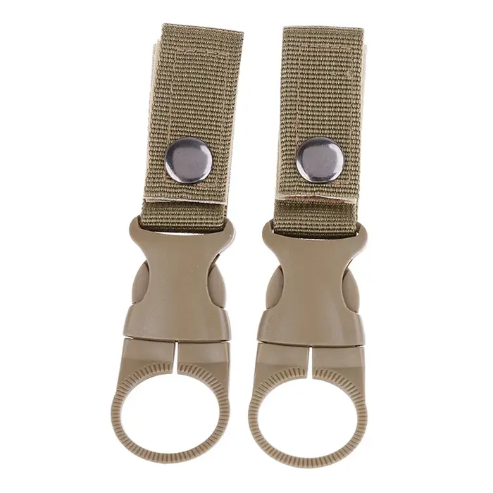 2 pièces porte-bouteille d'eau escalade mousqueton ceinture sac à dos cintre crochets pince multifonction bouteille