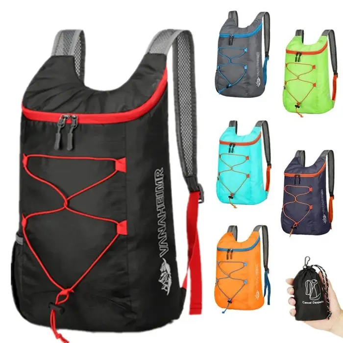 Sac à dos pliant multifonctionnel d'extérieur
