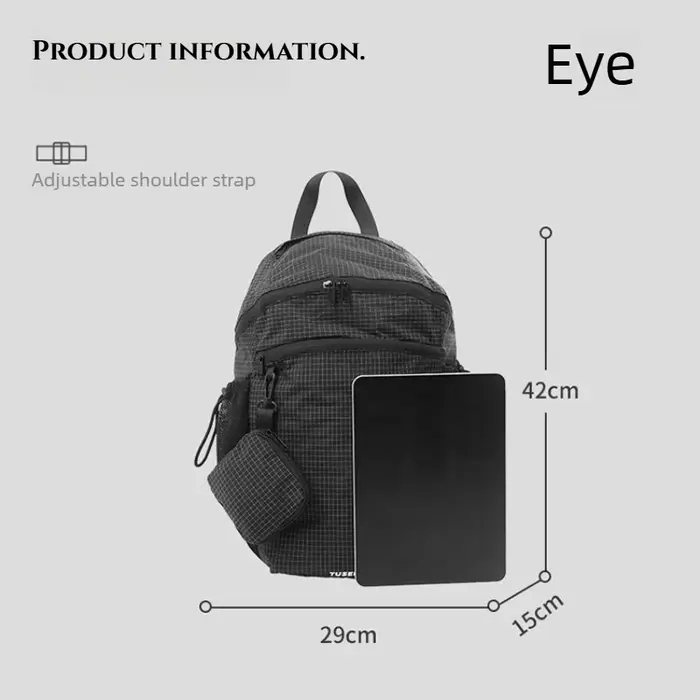 Sac à dos de randonnée léger et imperméable pour hommes et femmes