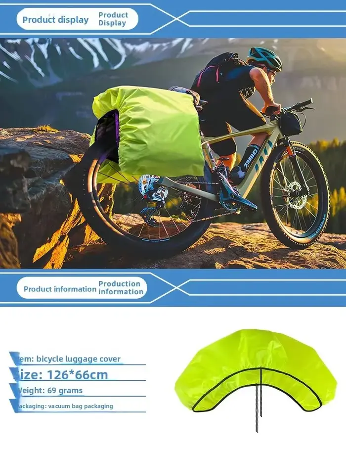 Sac à dos housse de pluie avec bande réfléchissante étanche ultraléger sac à dos pochette de rangement randonnée Camping vélo voyage en plein air