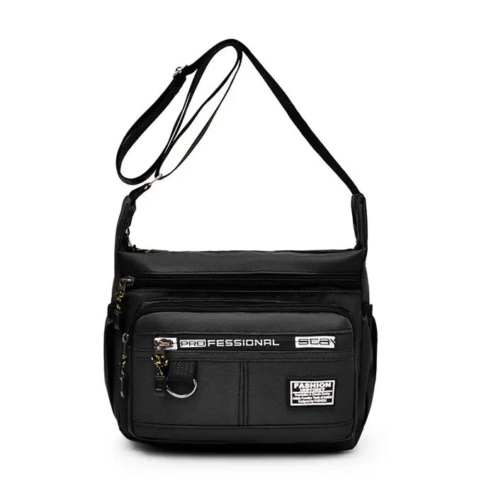 Sac à bandoulière Oxford de luxe pour homme, grande capacité, décontracté, multi-poches, tendance, s