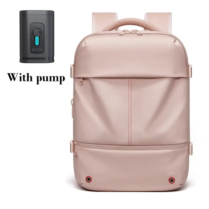 Sac à dos de voyage décontracté 16 pouces compression sous vide sac à dos pour ordinateur portable USB charge école