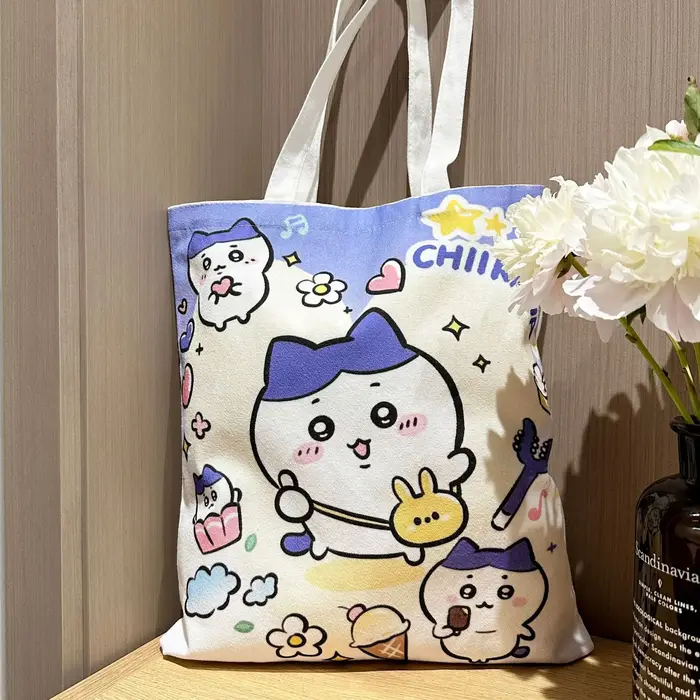 Sac en toile de dessin animé Chiikawa