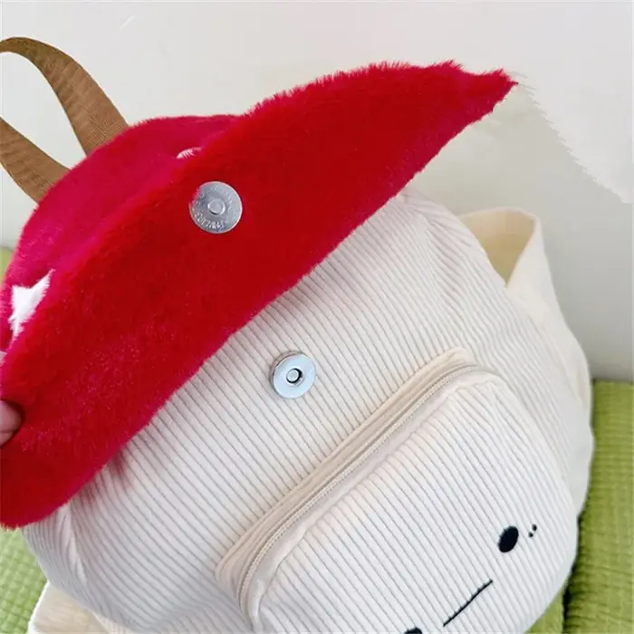 Sac à dos champignon en peluche Kawaii pour femmes