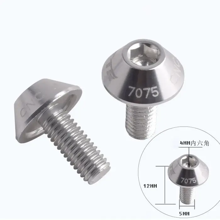 Boulons de Cage de bouteille d'eau de vélo, vis de bicyclette en alliage d'aluminium, vtt, accessoir