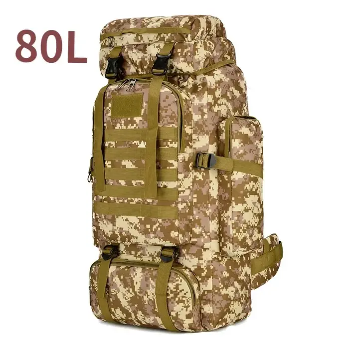 80L/100L sac d'alpinisme sac d'escalade sacs à dos tactiques grand sac à dos en plein air randonnée Camping