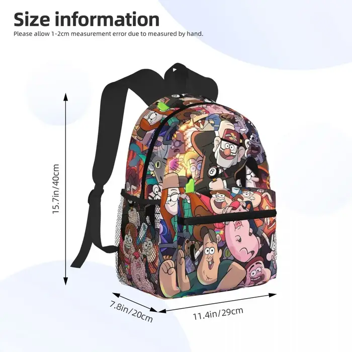 Gravitys Falls – sac à dos pour étudiants, sac d'école, randonnée, voyage, sac à dos pour garçons et filles, sac à bandoulière à la mode