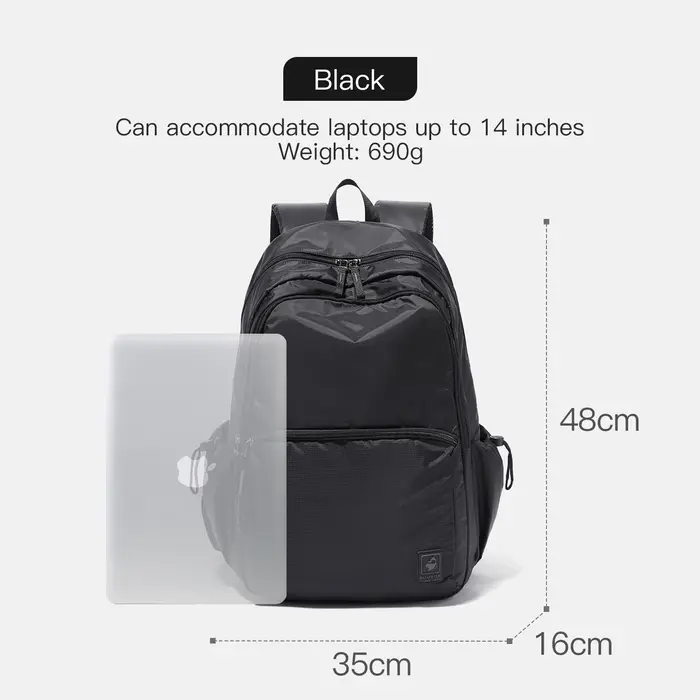 Fouvor hommes sacs à dos ordinateur portable voyage d'affaires avion cabine sac à dos sport décontracté