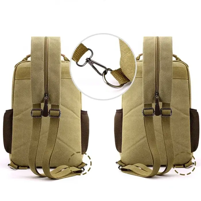 Petit sac à dos pour hommes toile sacs à dos décontractés