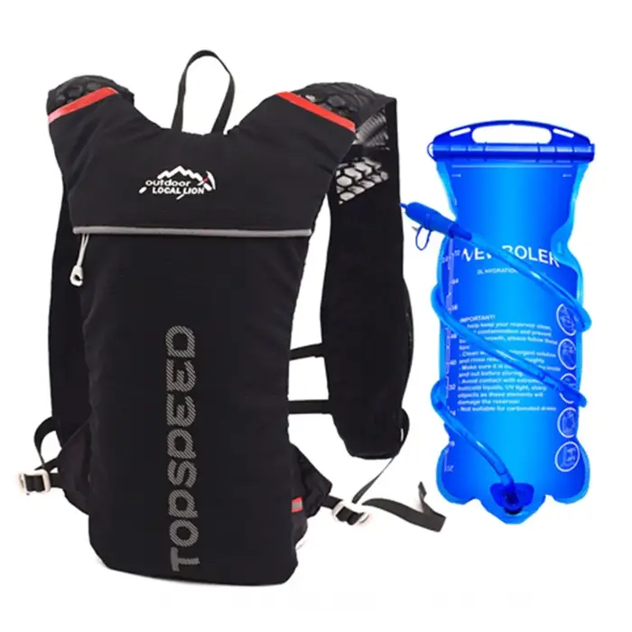 NEWBOLER Trail Running-sac à dos ultra-léger 5L, gilet d'hydratation en cours d'exécution, marathon, sac à eau pour vélo 2L