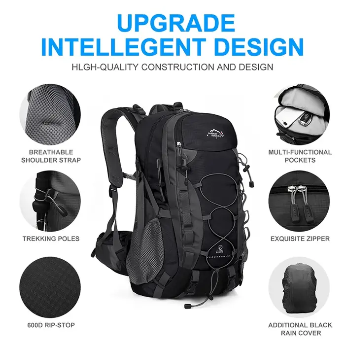 Sac à dos de rangement de randonnée pour homme