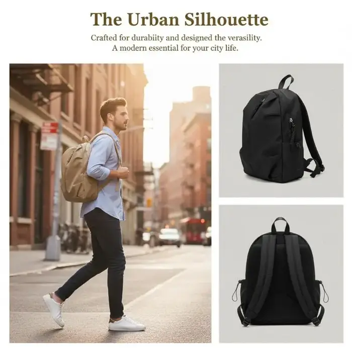 Sac à dos grande capacité pour étudiants, simple, décontracté, sportif, voyage