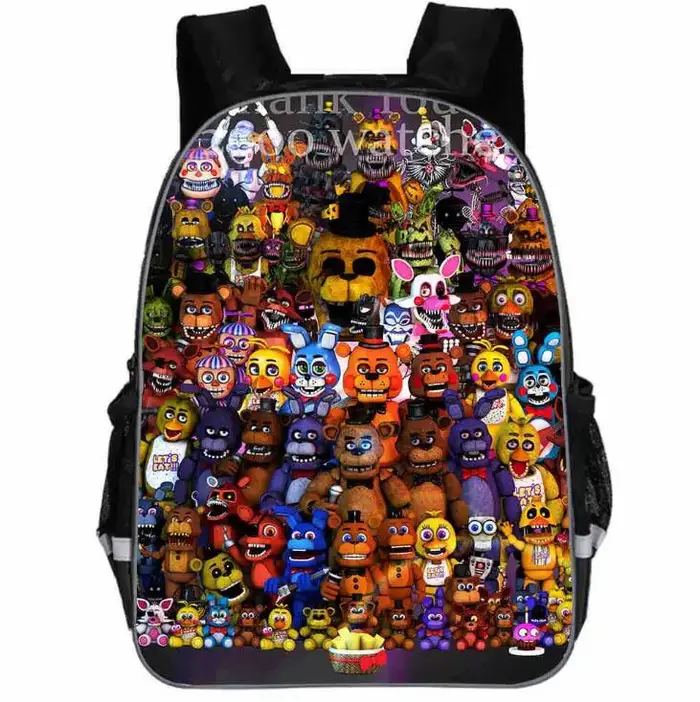 FNAF impression sac à dos Anima Anime Freddy femmes hommes Causul garçons filles sacs d'école Hip Ho