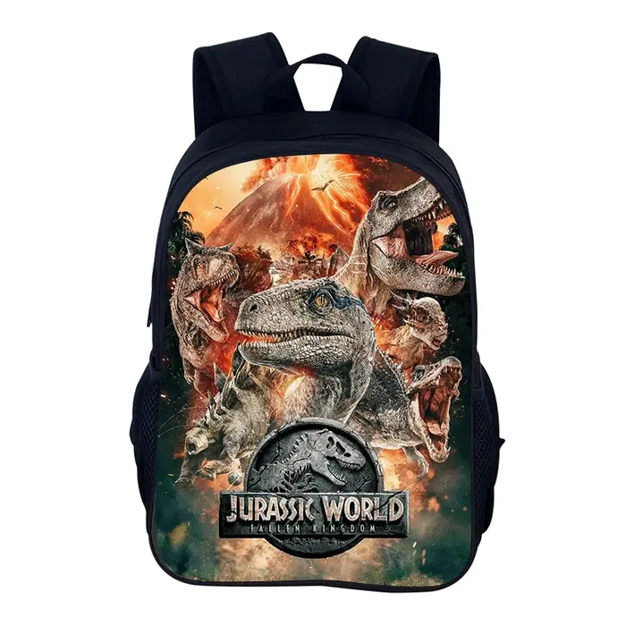 Film j-jurassic World sac à dos sacs d'école garçons et filles sac à dos dinosaure sac à dos à fermeture éclair