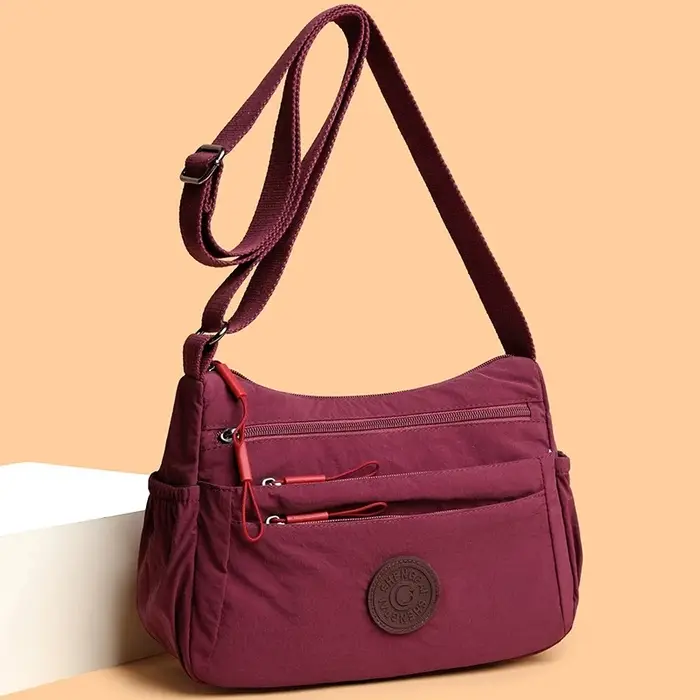 Sac à bandoulière décontracté multicouche pour femmes