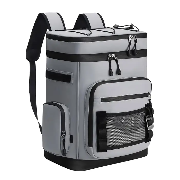 Sac à dos isotherme étanche 30L, sac à dos thermique anti-fuite pour 48 canettes, sac isotherme pour