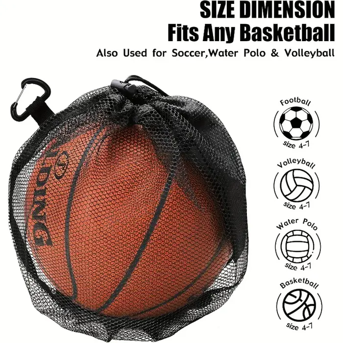 LIUSHADUOLA Sac de basket-ball portable en maille